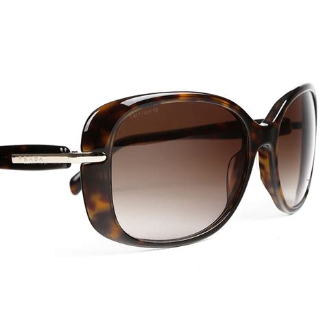 havana brown prada sunglasses|prada sunglasses spr 080 57017.